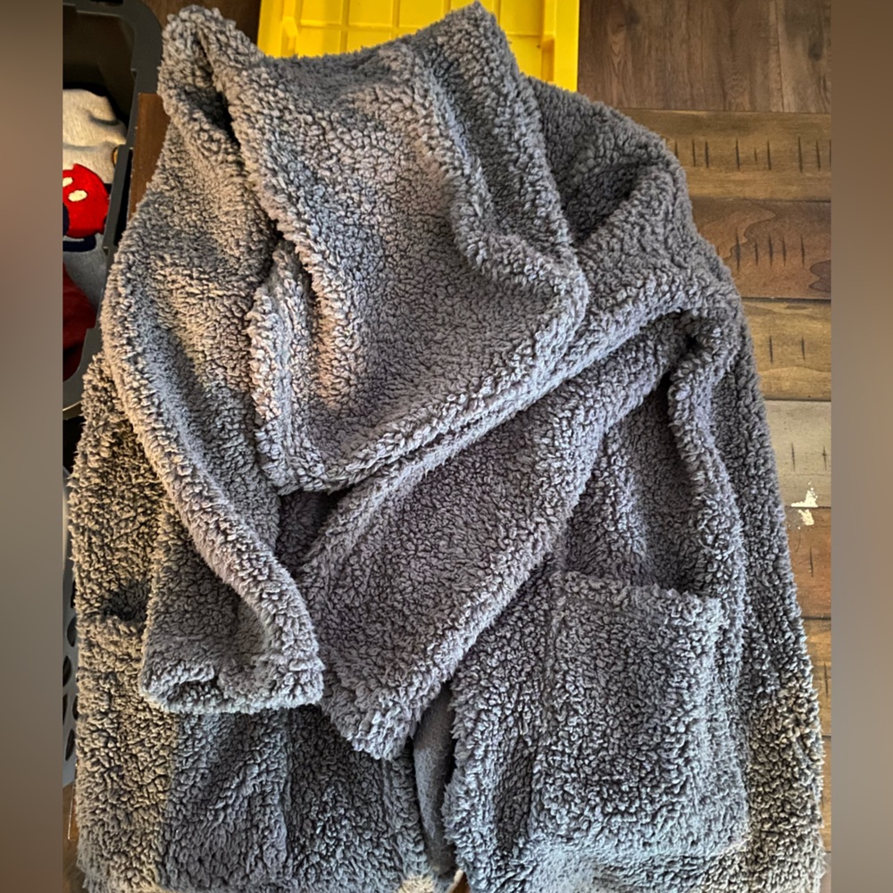 Grey Sherpa Cardigan